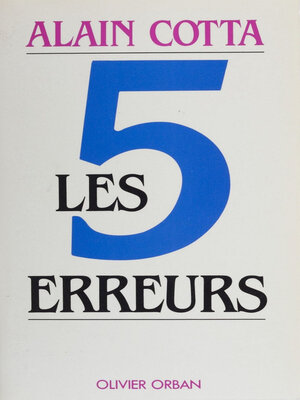 cover image of Les Cinq Erreurs